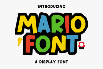 Design Projects Using the Mario Font Style