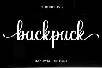 Creative Typography for Your Backpack Brand