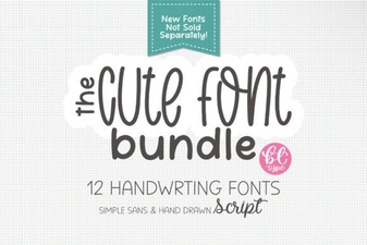 Creative Projects with the Cute Handwriting Bundle